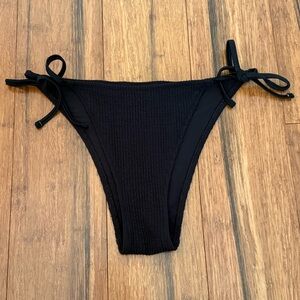 aerie crinkle cheekiest tie bikini bottom